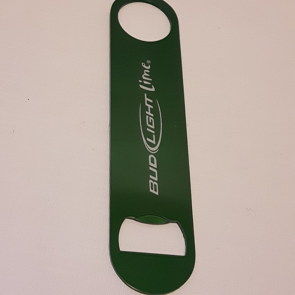 Bud Light Lime Bottle Opener Metallic Finish